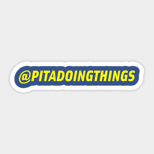 Pitadoingthings Bluenote Blue & Yellow Sticker